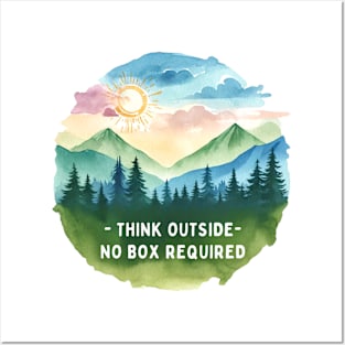 Think Outside-No Box Required Posters and Art